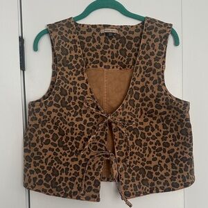 American Eagle Outfitters Leopard Print Top